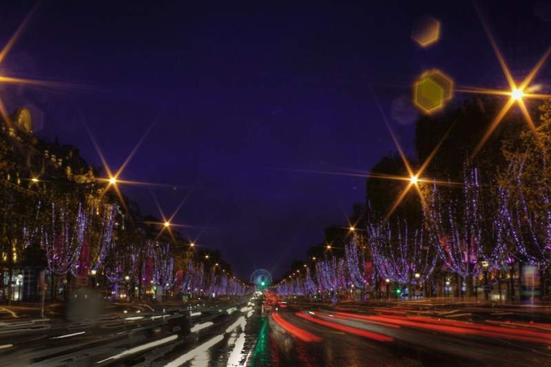 Christmas decoration on Champs Elysee