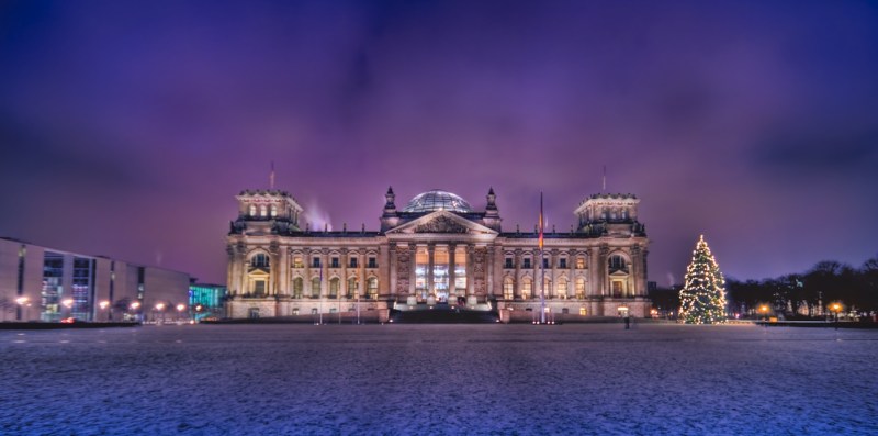 Berlin Reichtag at Christmas