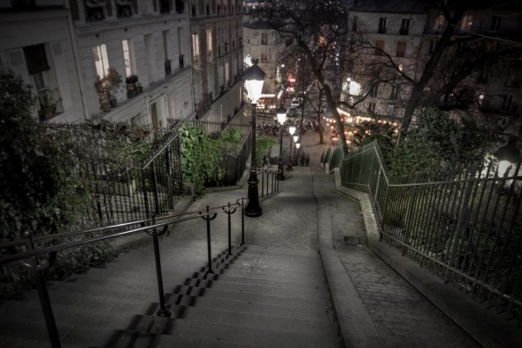 Walking down Montmartre Paris