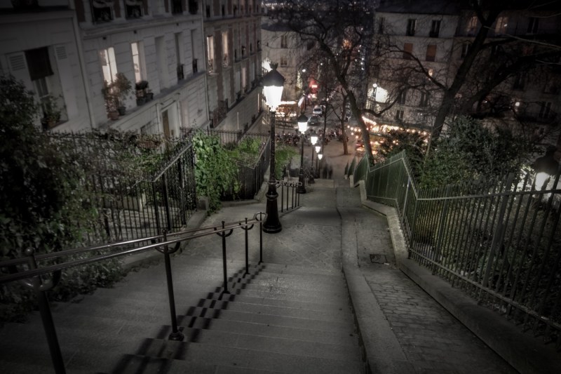 Walking down Montmartre Paris