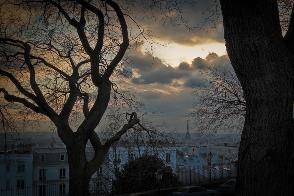 Eiffel Tower as seen from Montmartre