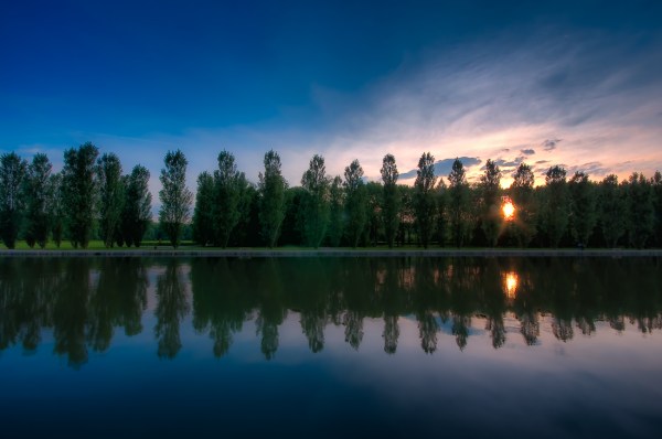 Sceaux - Sunset by the lake