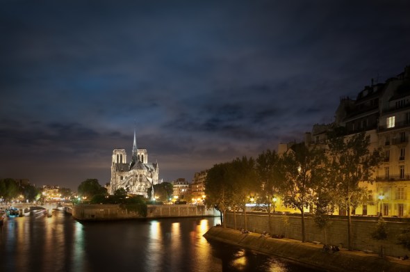 Notre Dame de Paris in HDR on a Summer Night