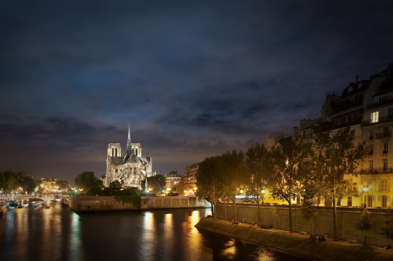 Notre Dame de Paris in HDR on a Summer Night