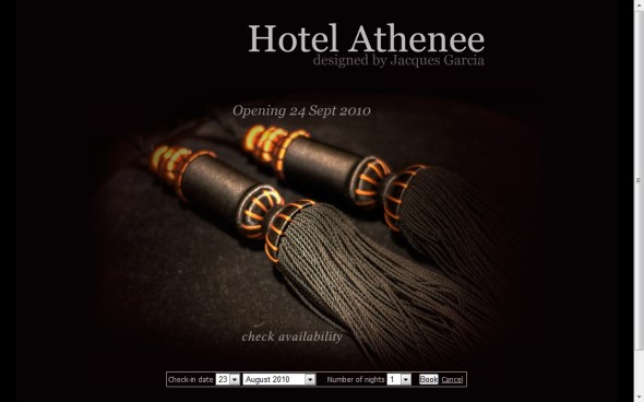 Hotel Athenee by Jacques Garcia - website