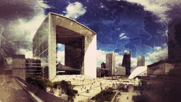 La Defense Paris, with filter